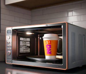 dunkin cup heating in microwave