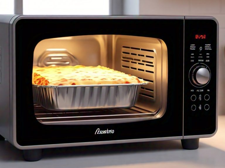 Stouffer's Lasagna cooking in microwave