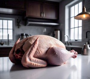 microwave defrosting turkey