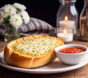 garlic bread microwaving