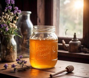 microwaved crystallized honey