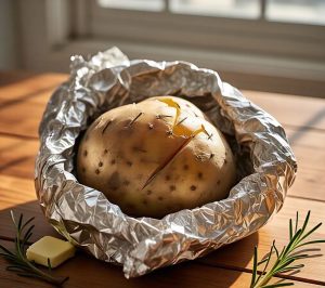 reheating baked potato in the microwave