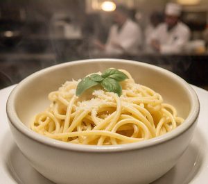 microwave cooking of spaghetti