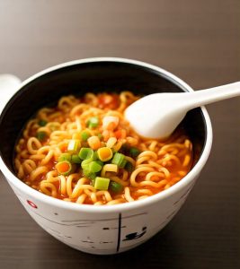 cup ramen in microwave