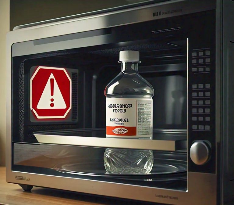 hydrogen peroxide in microwave