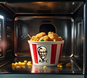 KFC bowl microwaving