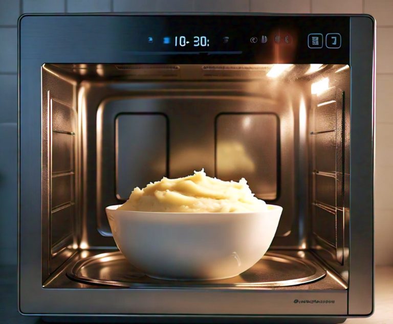 Reheating mashed potatoes in the microwave