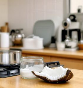 coconut oil melting in microwave