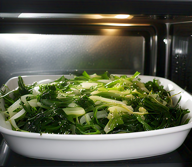 seaweed heating in microwave