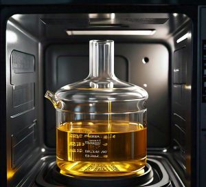 microwaving oil