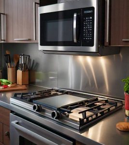 over range microwave on the counter