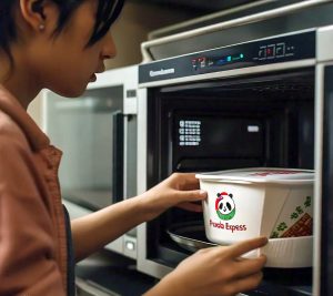 microwaving Panda Express styrofoam box