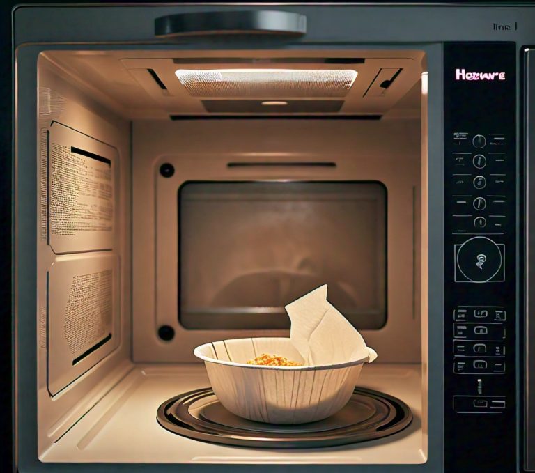 microwaving paper bowl