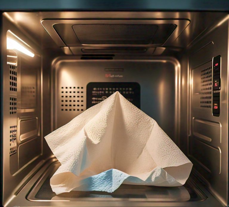 paper towel in microwave