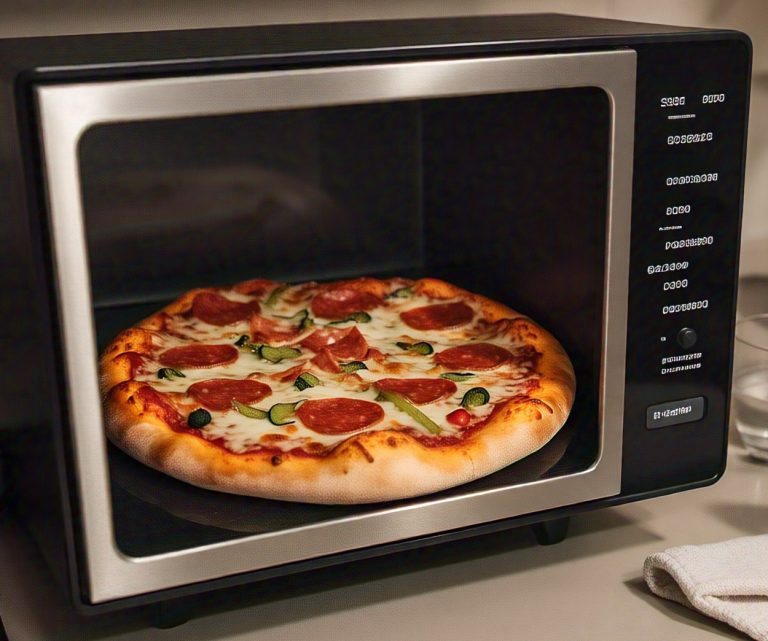 microwaving Totino's Party Pizza