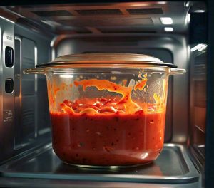 pasta sauce in microwave