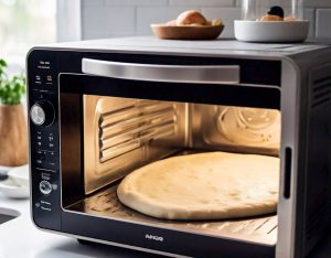 defrosting frozen pizza dough in the microwave