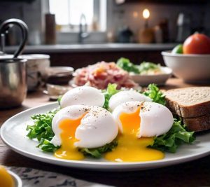 poached eggs microwave cooking