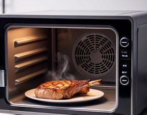 microwaving pork chops to defrost