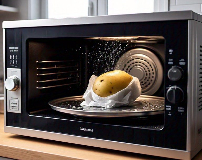 potato explode in microwave