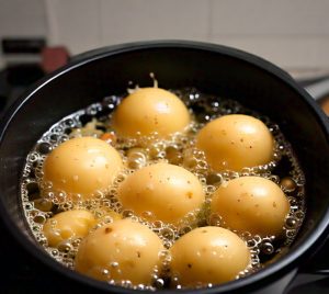 microwave boiled potato