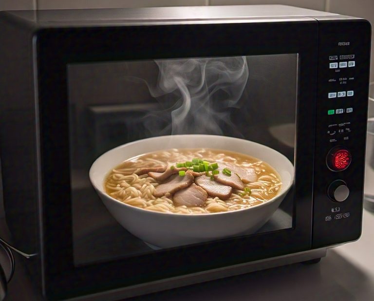 microwaving Buldak Ramen