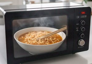 cooking ramen noodles in the microwave