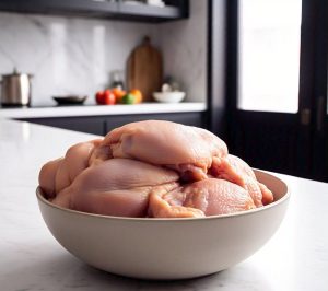 microwave cooking of raw chicken