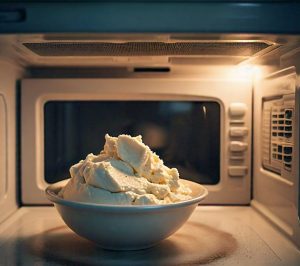 ricotta cheese melting in microwave