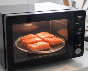 reheat salmon in microwave