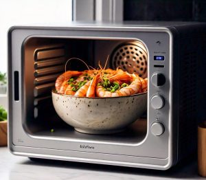 cooking shrimps in the microwave