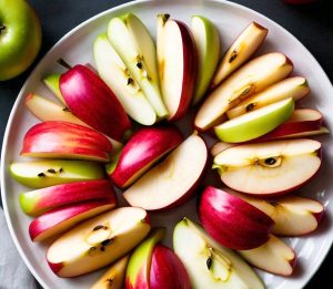 microwaved apple slices