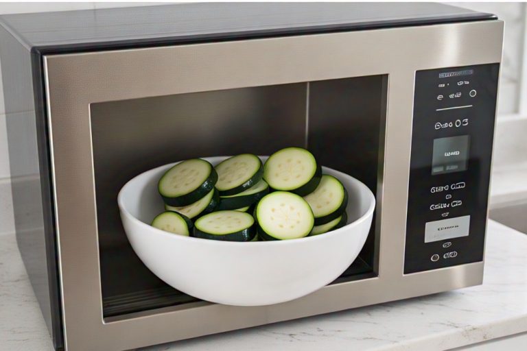 cooking zucchini in a microwave