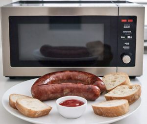 microwave cooking of smoked sausage