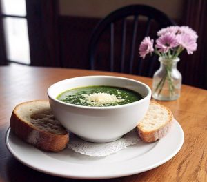 spinach cooking in microwave