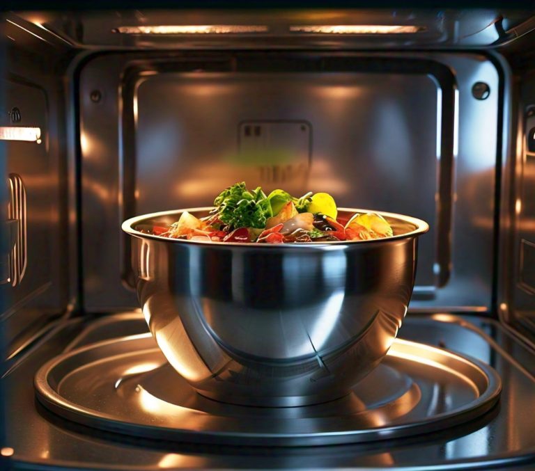 microwaving stainless steel