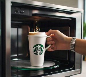 microwaving starbucks cup