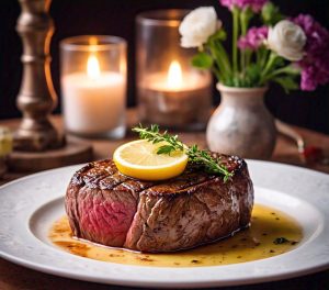 microwaving steak to cook