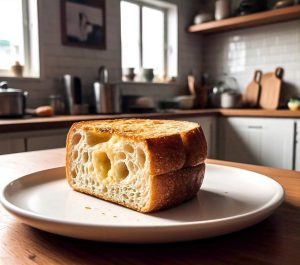 convection microwave and toasted bread