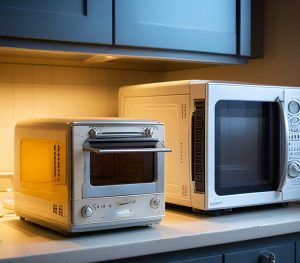 microwave and toaster oven