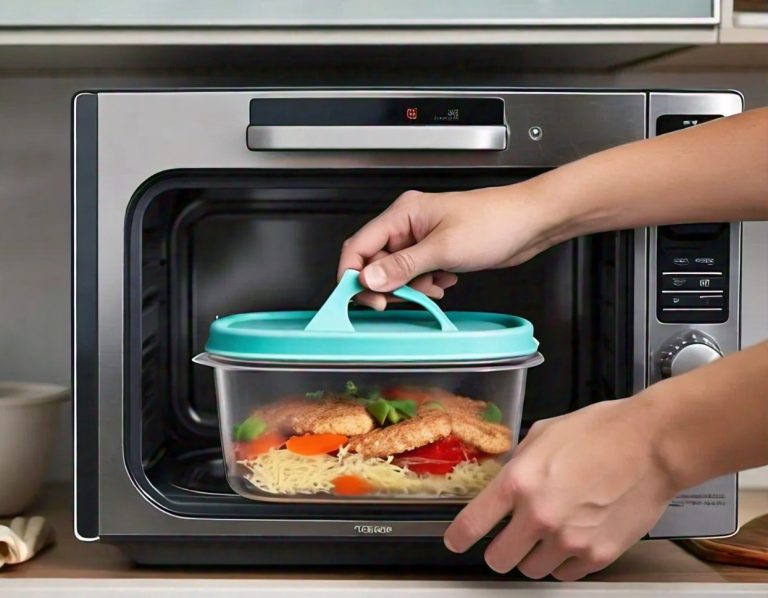 tupperware in microwave