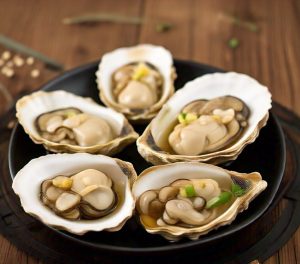 oysters heating in microwave