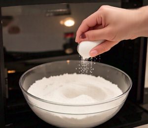 microwaving flour