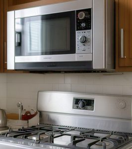 installing microwave over gas stove