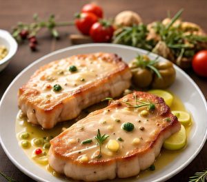 pork chops defrosting in the microwave