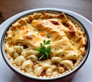 KFC pot pie microwaved