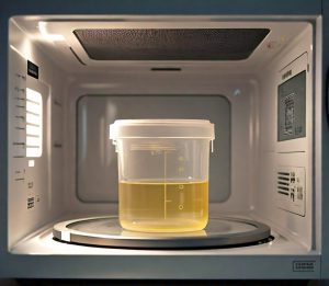 microwaving urine sample