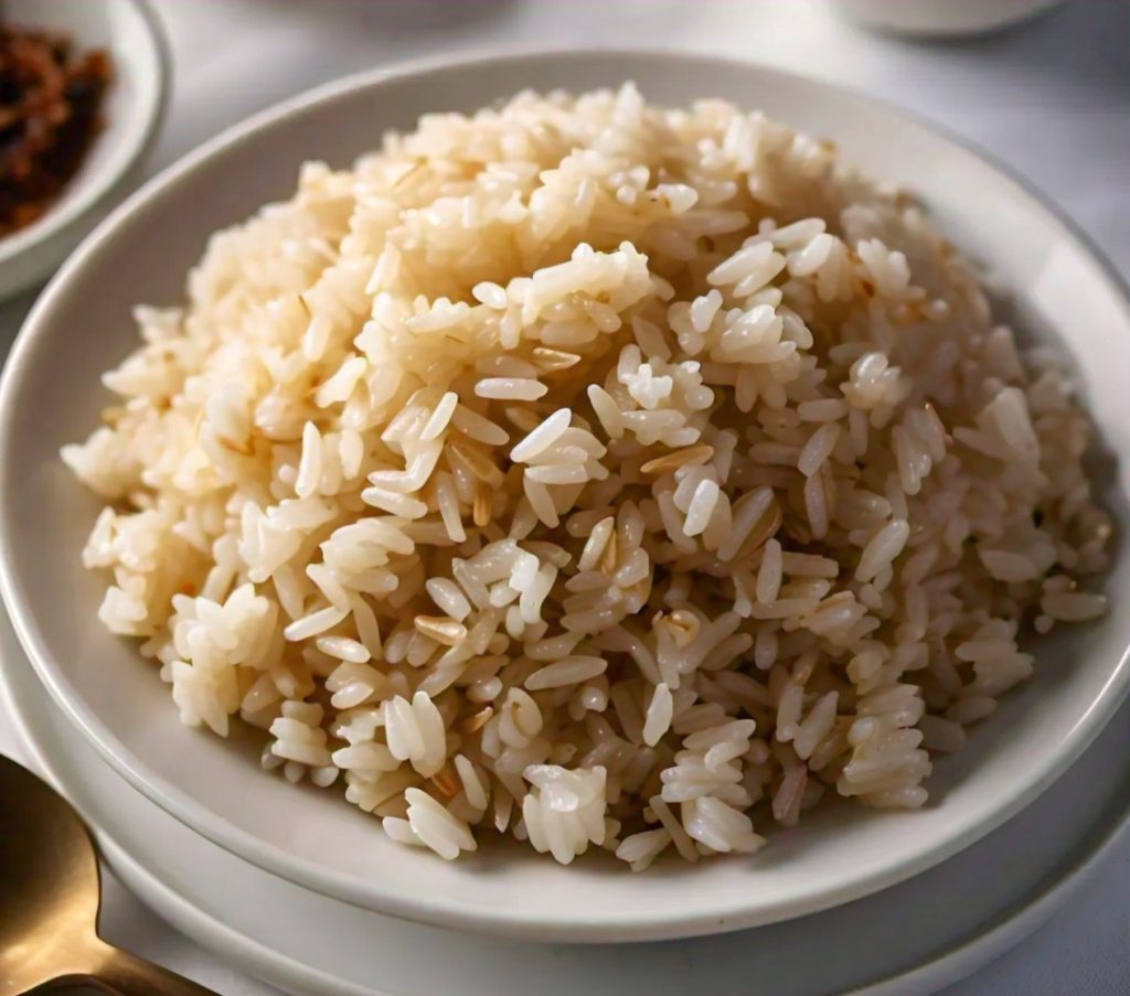 rice cooked in microwave