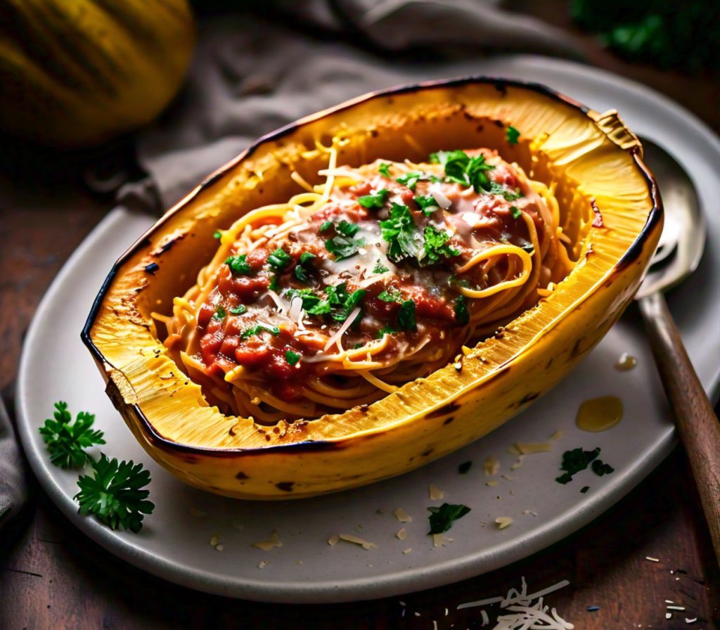 spaghetti squash cooked in microwave