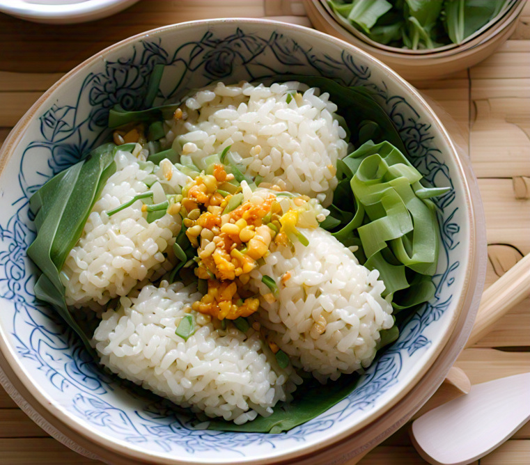 sticky rice cooked in microwave